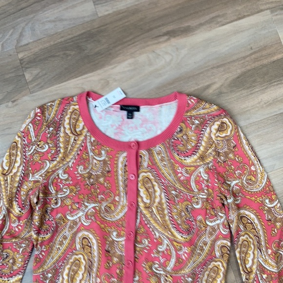 LastCall❌NWT Talbots paisley print button down top size XS - Picture 5 of 10